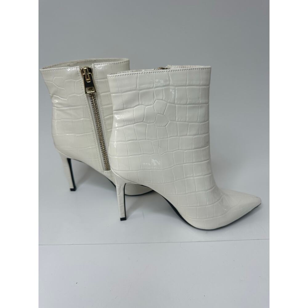 I.N.C. International Concepts Women's Sarishaa Zip Booties White Croc Size 6M - Picture 2 of 8